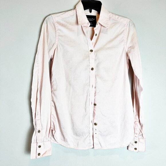 American Eagle Outfitters Tops - 2/$14 American Eagle Cotton Button Down Dress Shirt XS